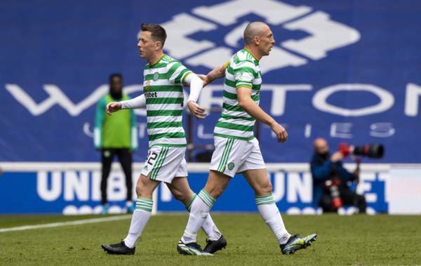 Callum McGregor on watching Scott Brown as an awestruck Celtic ball-boy, and his disappointment over Rangers red card