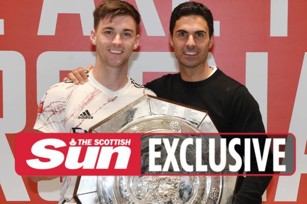 Arsenal boss Mikel Arteta tells Kieran Tierney to prove he is one of Europe’s top defenders in pre-Euro 2020 pep talk