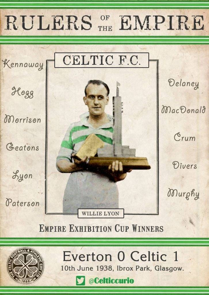 On 10 June 1938, Celtic Ruled Their Empire, Defeating Everton 1-0 in front of 82,000 at Ibrox Park