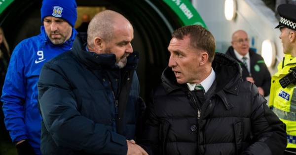 The Celtic Steve Clarke reports that out Scott Brown in mind of Brendan Rodgers