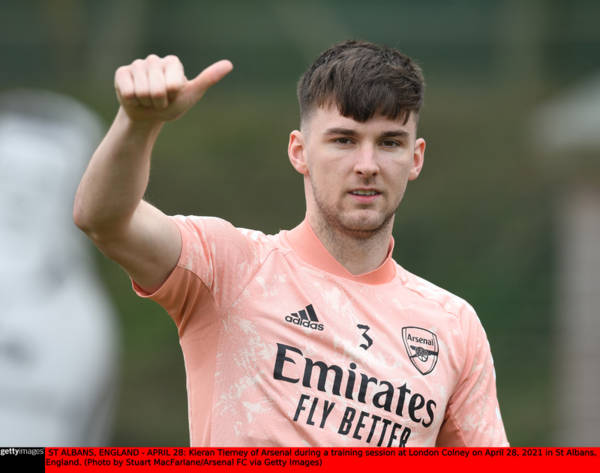 Kieran Tierney signs bumper new five-year Arsenal contract in huge boost to Gunners as Arteta begins summer rebuild