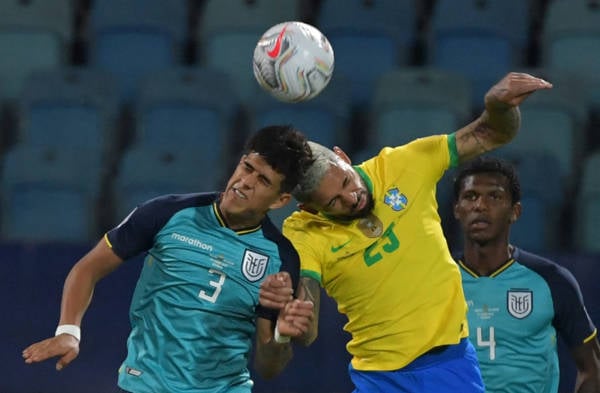 Celtic-linked Piero Hincapie shuts out Liverpool’s Roberto Firmino as Ecuador stop Brazil