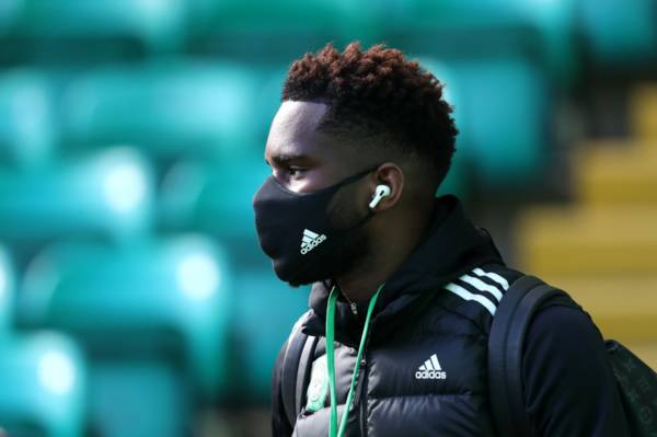 Celtic striker Odsonne Edouard pictured training under watchful eye of Ange Postecoglou