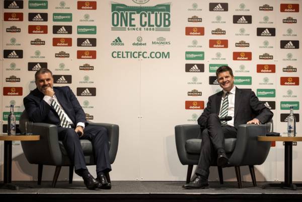 Ange Postecoglou & Dominic McKay with More than 90 Minutes & Celtic Fan Media