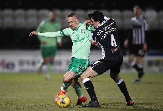 Michael Stewart brandishes Leigh Griffiths as lucky after Celtic extension