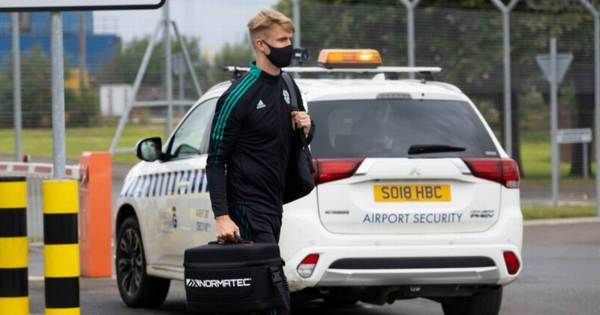 Kristoffer Ajer joins Celtic in Wales as wantaway defender waits on transfer