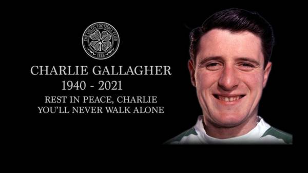 Celtic great, Charlie Gallagher, passes away