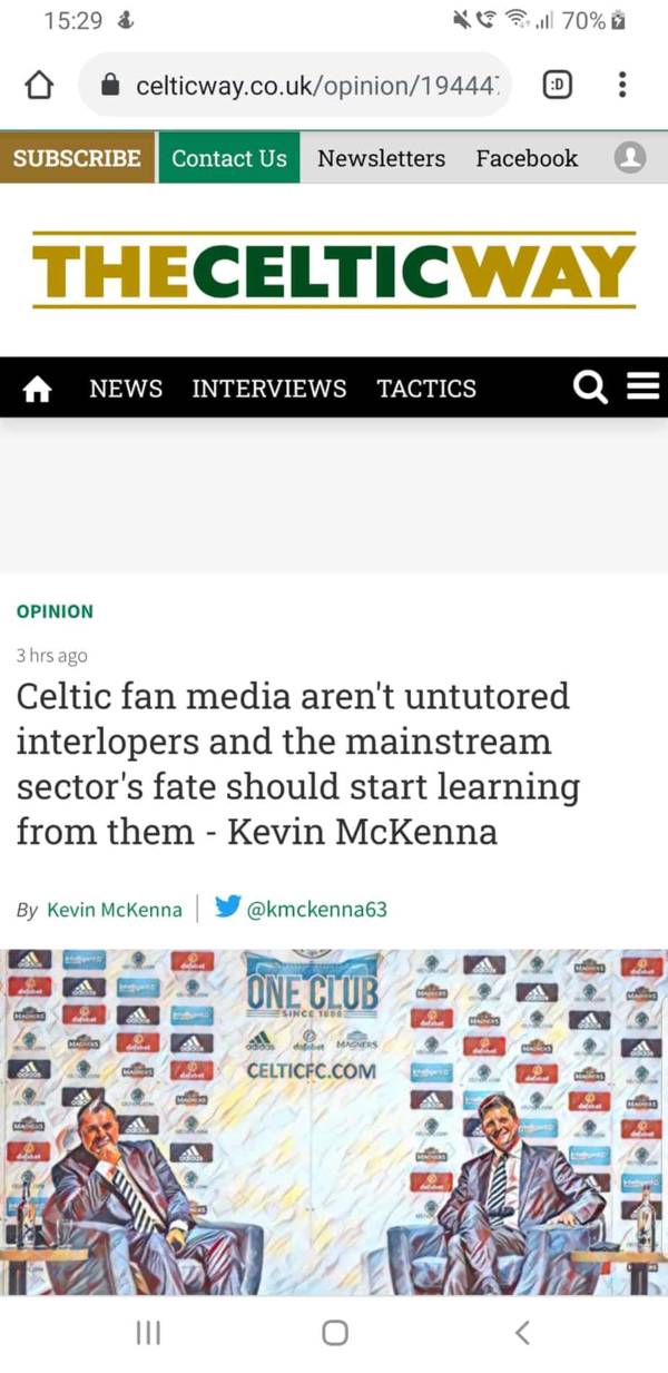 Kevin McKenna and the media revolution