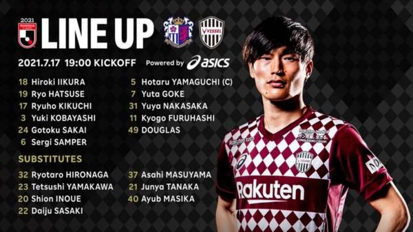 Fingers Crossed – Celtic’s new Bhoy Kyogo Furuhashi starts for Vissel Kobe in vital match against Cerezo Osaka