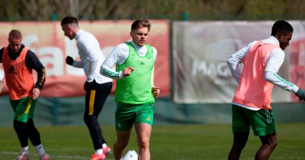 James Forrest will miss Celtic showdown with Midtjylland next week