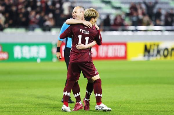 Andres Iniesta Gives Glowing Tribute To Celtic Bound Furuhashi As Japanese Forward Bids Emotional Farewell To Vissel Kobe