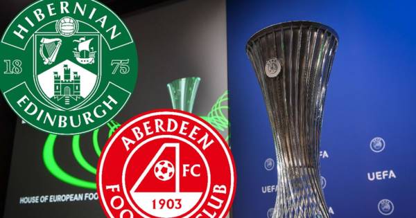 Europa Conference League draw LIVE as Hibs and Aberdeen discover opponents