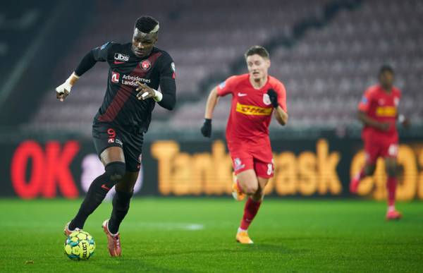 Confirmed: Midtjylland’s top striker Sory Kaba won’t play against Celtic tonight