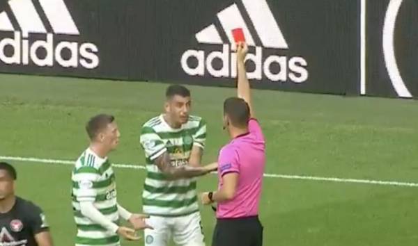 Video: Nir Bitton sent off after needless reaction