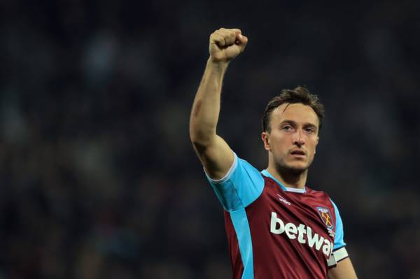 West Ham United captain Mark Noble buzzing ahead of “amazing” Celtic Park trip