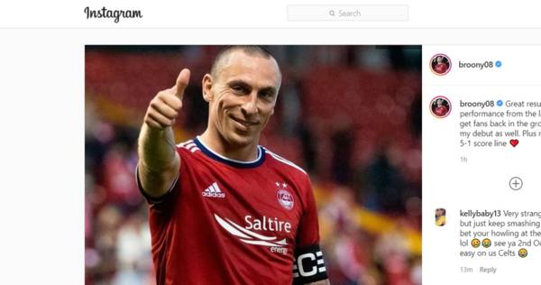 Scott Brown trolls Sevco on Instagram and twitter