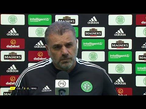 Celtic manager Ange Postecoglou on loss to West Ham, Barkas’ form, transfer updates