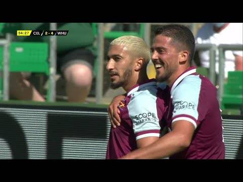 Saïd Benrahma’s cool finish for West Ham in pre-season friendly against Celtic