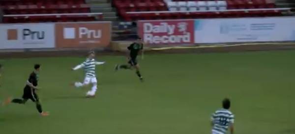 Video: Owen Moffat screamer as Celtic B win in Stirling