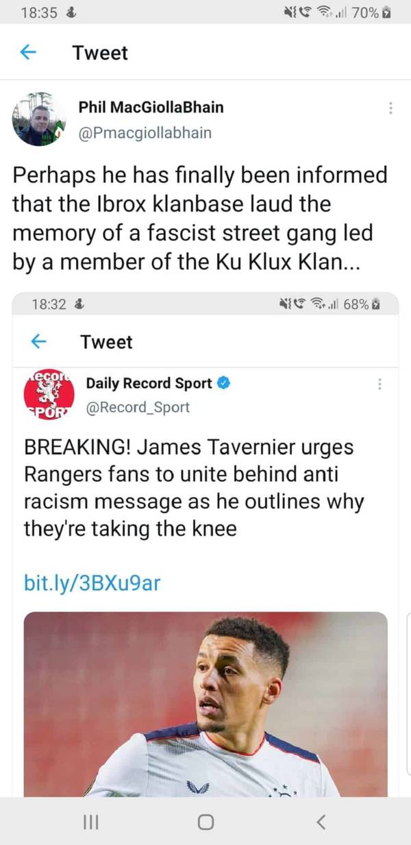 The anti-racist racists of Ibrox