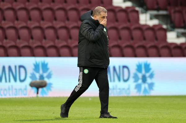 Ange Postecoglou reacts to Celtic defeat vs Hearts