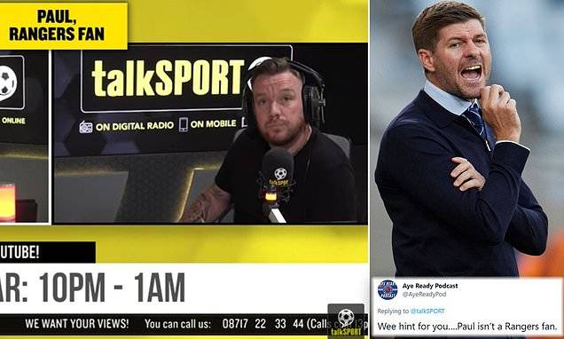 Choked up Rangers fan fails to hold back the tears on talkSPORT after shock Malmo defeat