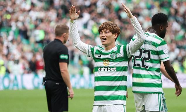 Celtic 3-2 Hearts: In-form Kyogo Furuhashi secures Scottish cup second round victory