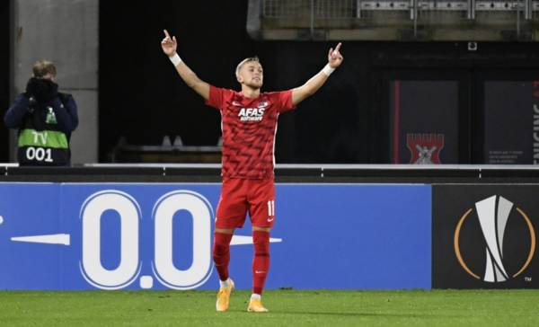 AZ Alkmaar star at the very top of his game now out of Celtic clash; huge boost for Ange