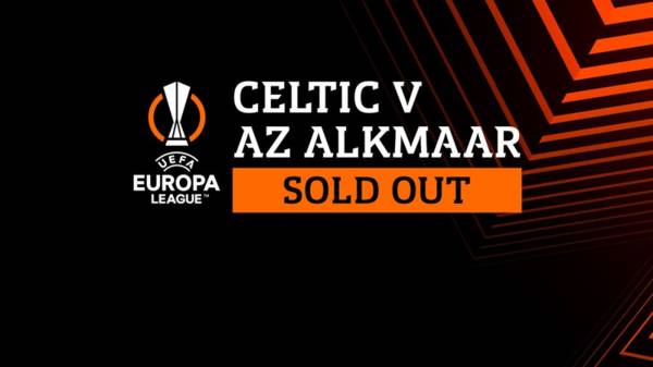 Another sold-out European night at Paradise! PPV available for Celtic v AZ Alkmaar