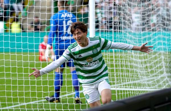 In-form Kyogo Furuhashi helps Celtic to first-leg Europa League victory over AZ Alkmaar