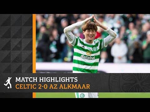 Kyogo Furuhashi scores and assists! | Celtic 2-0 AZ Alkmaar | UEL play-off 1st leg