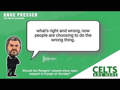 Ange Postecoglou on Kyogo Furuhashi Racist Abuse