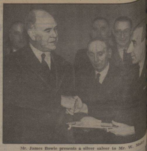 Photo Of The Day: Willie Maley Presented With A Silver Salver