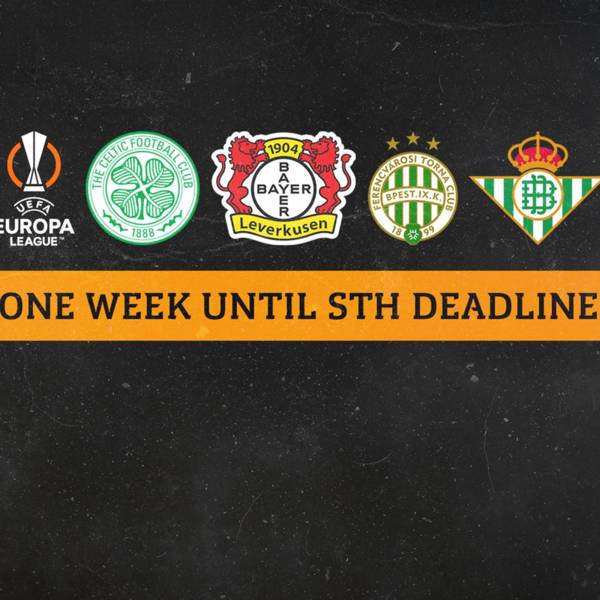 One week to STH deadline | buy online now with no booking fees!