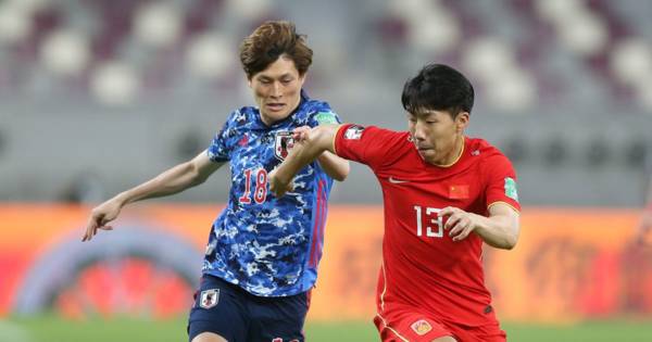 Kyogo Furuhashi in Celtic injury scare as Parkhead star limps off for Japan