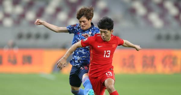 Kyogo Furuhashi in potential Celtic injury sweat after Japanese star is forced off against China