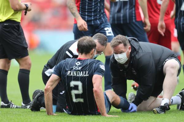 Connor Randall could miss Ross County’s trip to Celtic with ankle injury