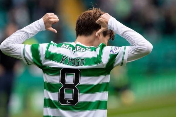 Injured Kyogo celebrating Celtic goal goes viral