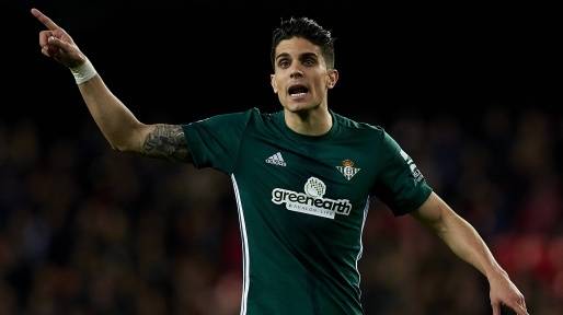 Marc Bartra forced off with Real Betis star a doubt for Celtic clash