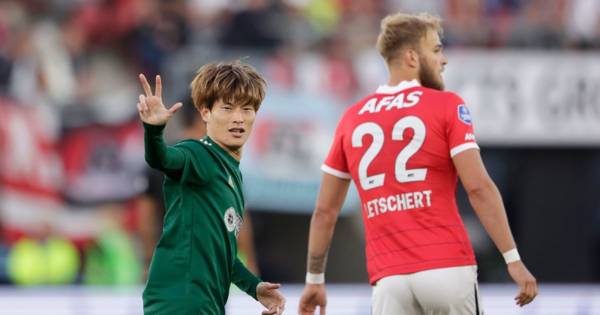 Kyogo Furuhashi shares Celtic injury update as Japanese star sends hopeful message after setback