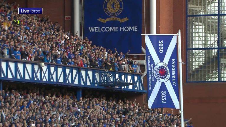 A fake flag is unfurled to commemorate a first title for a nine year old club