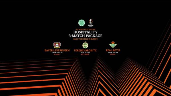 Europa League group-stage hospitality packages available now