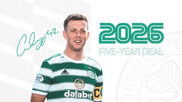 Celtic delighted as Callum McGregor signs new five-year deal