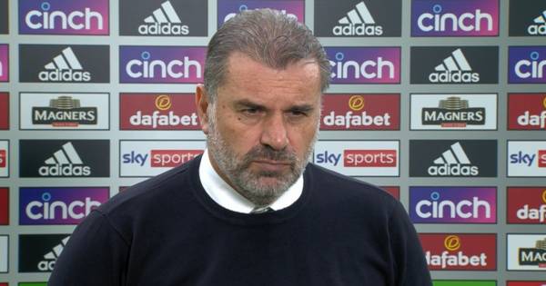 Ange Postecoglou fronts up to Celtic damaging draw as he insists players shouldn’t feel responsible given their effort