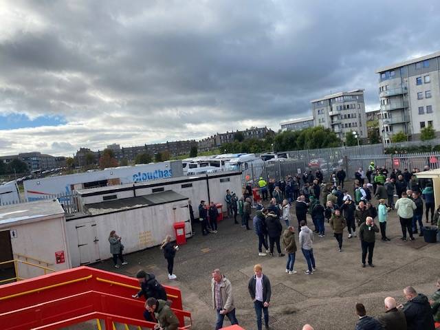 Photos of Celtic fans behind the scenes at Pittodrie plus match Highlights