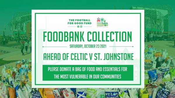 Foodbank Collection to take place at St Johnstone match