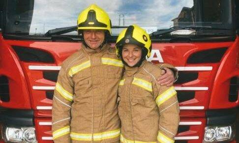 Professional Aberdeenshire footballer embarks on new firefighting career – by taking her dad’s old job