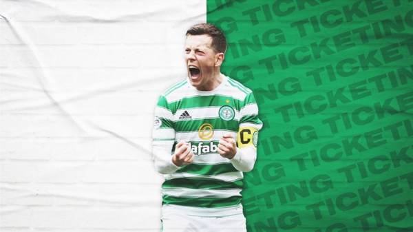 Celtic v Livingston tickets on sale now