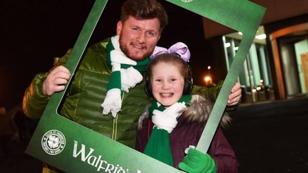 Foundation volunteers sharing news on Walfrid’s Wish at Ferencvaros game