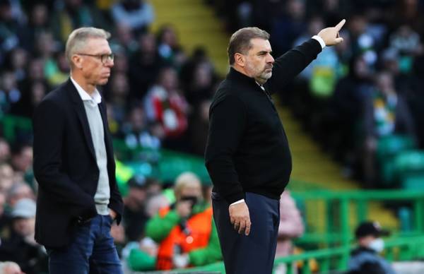 Watch as Ange Postecoglou gees up superb Celtic support after Ferencvaros win